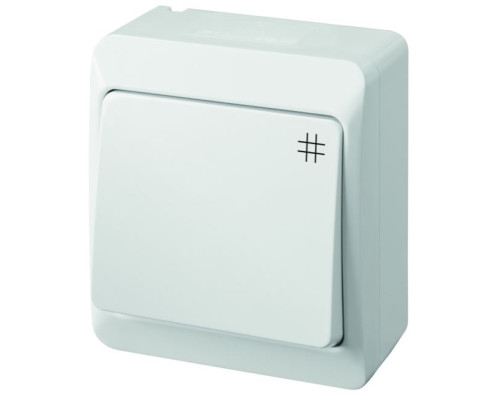 HERMES - Переключатель промежуточный, 10A/250V, IP44, белый