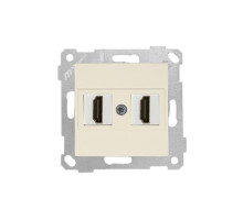 Rita - Розетка 2xHDMI, сл.кость