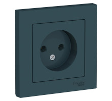 ATLASDESIGN РОЗЕТКА без заземления, 16А, в сборе, ИЗУМРУД