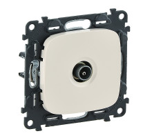 Valena Allure - Розетка TV проходная 1,5dB/14dB, 0-2400MHz, слоновая кость (инд. упаковка)