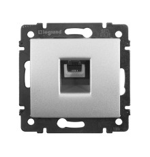 Valena - Розетка телеф. 1хRJ-11 4 конт., алюминий