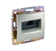 Valena - Розетка 1хRJ-45 FTP CAT6 монтаж на винтах, алюминий