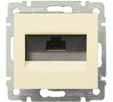 Valena - Розетка 1хRJ-45 UTP CAT5E 8конт., сл.кость