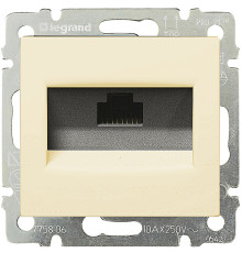 Valena - Розетка 1хRJ-45 UTP CAT6, сл.кость