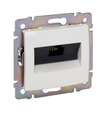 Valena - Розетка 1хRJ-45 FTP CAT6 монтаж на винтах, белая