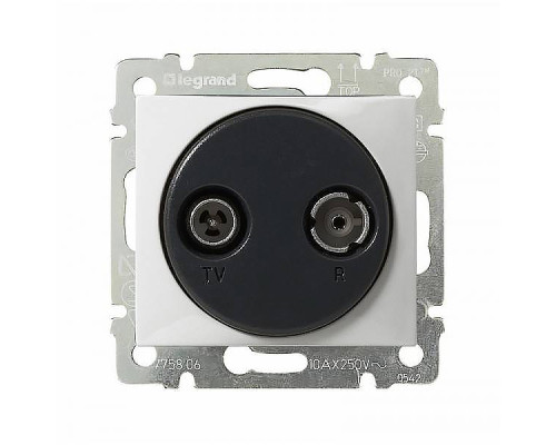 Valena - Розетка TV-RD проходная 862MHz, белая