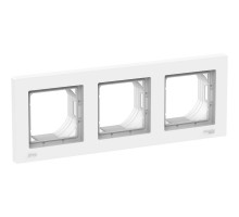 ATLASDESIGN AQUA 3-постовая РАМКА, IP44, БЕЛЫЙ