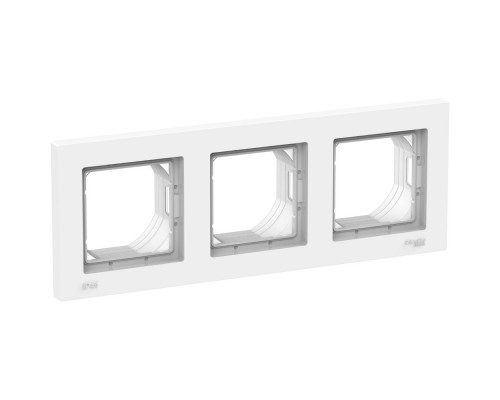 ATLASDESIGN AQUA 3-постовая РАМКА, IP44, БЕЛЫЙ