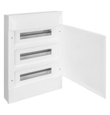 Щиток накл. Practibox S 54М (3х18), бел. дверь, с клеммами N+PE, IP40