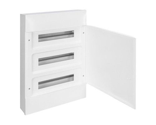 Щиток накл. Practibox S 54М (3х18), бел. дверь, с клеммами N+PE, IP40