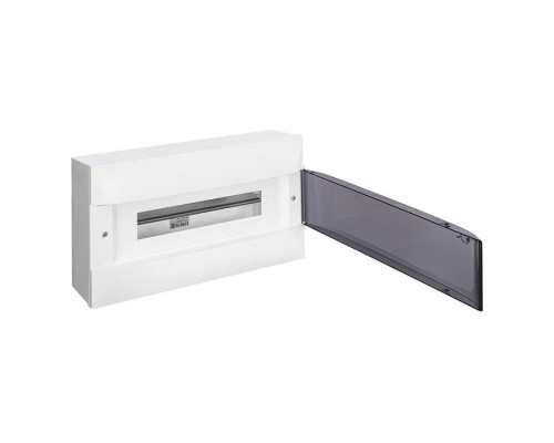 Щиток накл. Practibox S 18М (1х18), прозр. дым. дверь, с клеммами N+PE, IP40