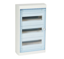 Щиток накл. Nedbox 36М (3х12+1) прозр. дверь, с клеммами N+PE, IP41