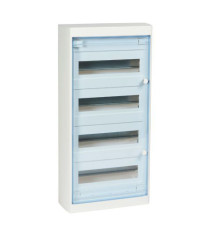 Щиток накл. Nedbox 48М (4х48+1) прозр. дверь, с клеммами N+PE, IP41