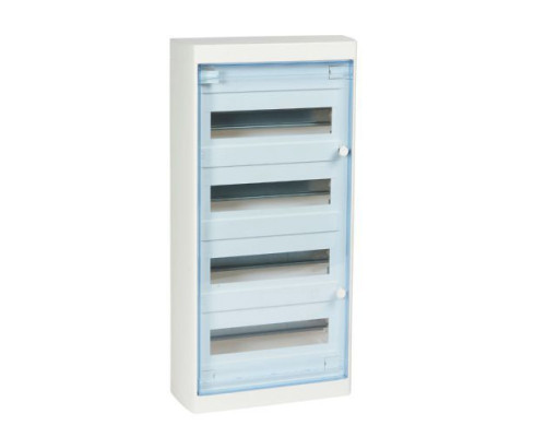 Щиток накл. Nedbox 48М (4х48+1) прозр. дверь, с клеммами N+PE, IP41