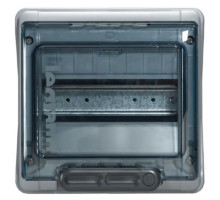 Щиток накл. влагозащ. Plexo3 8M (1х8+1), с клеммами N+PE, IP65