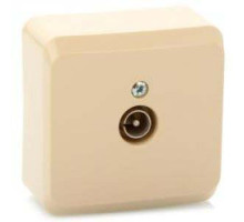 Розетка TV, открытая установка Schneider Electric Этюд TVA-002K Кремовый - TVA-002K