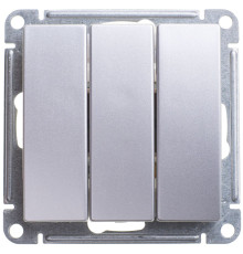 Выключатель 3-клавишный Schneider Electric Wessen59 VS0510-351-5-86 Матовый хром | арт.VS0510-351-5-86