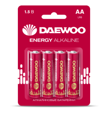 AA 4шт DAEWOO ENERGY Alkaline LR6 BL-4 2021