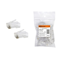 Разъем RJ-45 UTP для кабеля кат. 5Е, 8P8C (100шт) TDM