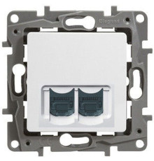 Роз RJ11+RJ45 КАТ 5 UTP бел Etika