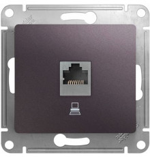GSL001481K GLOSSA РОЗЕТКА компьютерная RJ45 кат.5E, механизм, СИРЕНЕВЫЙ ТУМАН