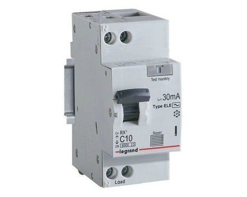 RX3 1P+N 10A С 30mA 6kA 2M AC Дифф. авт. выкл. электронный