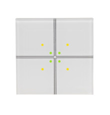 FW-GS4-24W сенсорный выключатель 4-х клавишный, белый