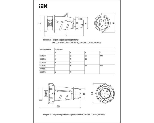ССИ-015 16А-6ч/200/346-240/415В 3Р+РЕ+N IP44 MAGNUM вилка перенос.ИЭК