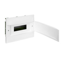 Щиток встр. Practibox S в полые стены (гипсокартон) 12М (1х12), бел. дверь, с клеммами N+PE, IP40