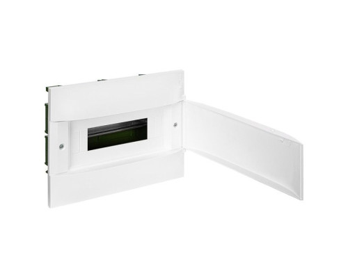 Щиток встр. Practibox S в полые стены (гипсокартон) 12М (1х12), бел. дверь, с клеммами N+PE, IP40