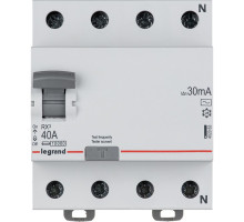 УЗО Legrand RХ3 4P 40A 30mA 10kA 4M тип АС