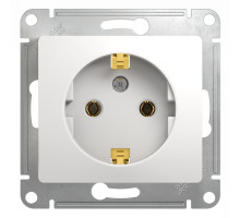 Розетка с заземлением без шторок Schneider Electric Glossa GSL000143 Белый - GSL000143