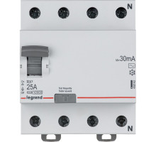 УЗО Legrand RХ3 4P 25A 30mA 10kA 4M тип АС