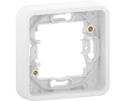 MUR39107 MUREVA S, РАМКА, 1-постовая без винтов, БЕЛЫЙ, IP55 | арт.MUR39107