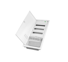 Щит встраив. MSF TWIN RP комбинированный, 3*12M+1xМП перф., N/PE-шинки, 1xSCHUKO, мет. дверь, белый RAL9016, 358x853x94mm, IP30 | арт.2015-03S