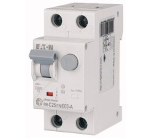 Дифф. авт. выключатель HNB-C25/1N/003-A, 1P+N, 25A, хар-ка C, 6kA, 30mA, тип А, 2M