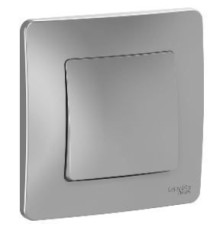 BLNVS010103 BLANCA С/У 1-клавишный ВЫКЛЮЧАТЕЛЬ (cх.1), 10А, 250B, АЛЮМИНИЙ - BLNVS010103