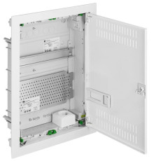Щит встраив. MSF мультимед, TS35+1x МП перф.118x270mm, мет. дверь, белый RAL9016, 478x358x94mm, IP30