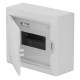 Щит навесной ECO BOX 1x8M, N/PE 2x 2x16+5x10mm2, белая пласт. дверь, белый RAL9003, 198x228x96mm, IP