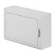 Щит навесной ECO BOX 1x12M, N/PE 2x 6x16+3x10mm2, белая пласт. дверь, белый RAL9003, 198x298x96mm, I