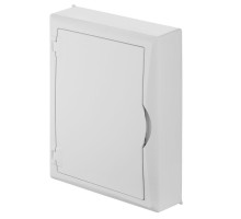 Щит навесной ECO BOX 2x12M, N/PE 3x 6x16+3x10mm2, белая пласт. дверь, белый RAL9003, 434x354x105mm,