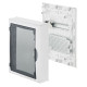 Щит навесной ECO BOX мультимед, TS35+1x МП перф.118x270mm, дымчатая пласт. дверь, белый RAL9003, 434