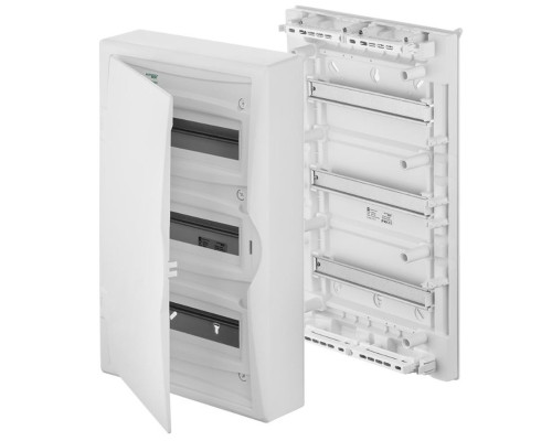 Щит навесной ECO BOX 3x12M, N/PE 4x 6x16+3x10mm2, белая пласт. дверь, белый RAL9003, 560x354x107mm,