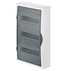 Щит навесной ECO BOX 3x12M, N/PE 4x 6x16+3x10mm2, дымчатая пласт. дверь, белый RAL9003, 560x354x107m