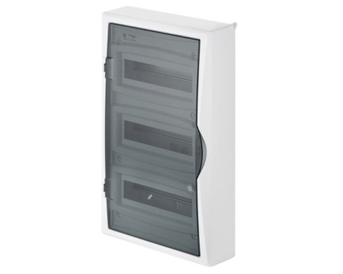Щит навесной ECO BOX 3x12M, N/PE 4x 6x16+3x10mm2, дымчатая пласт. дверь, белый RAL9003, 560x354x107m