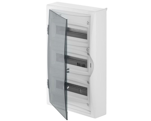 Щит навесной ECO BOX 3x12M, N/PE 4x 6x16+3x10mm2, дымчатая пласт. дверь, белый RAL9003, 560x354x107m