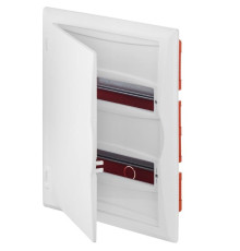 Щит встраив. ECO BOX 2x12M, N/PE 3x 2x16+7x10mm2, белая пласт. дверь, белый RAL9003, 430x350x95mm, I