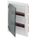 Щит встраив. ECO BOX 2x12M, N/PE 3x 2x16+7x10mm2, дымчатая пласт. дверь, белый RAL9003, 430x350x95mm