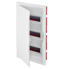 Щит встраив. ECO BOX 3x12M, N/PE 4x 2x16+7x10mm2, белая пласт. дверь, белый RAL9003, 560x350x102mm,