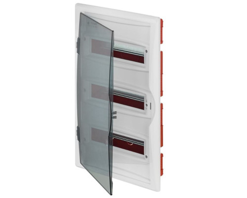 Щит встраив. ECO BOX 3x12M, N/PE 4x 2x16+7x10mm2, дымчатая пласт. дверь, белый RAL9003, 560x350x102m